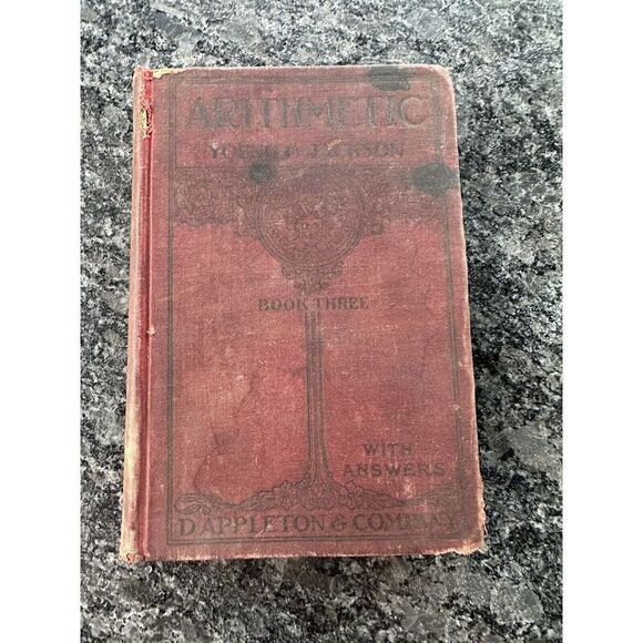 Antique School Book Arithmetic 1906 Young Jackson Appleton Vol 3 Textbook - Picture 1 of 13